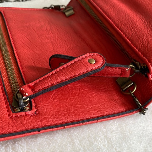 Street Level Orange/Coral Studded Purse - Picture 11 of 11